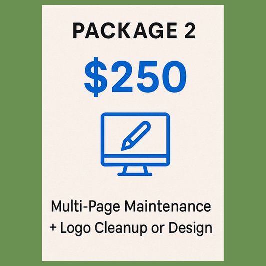 Website Package 2 – Multi Page + Logo Cleanup
