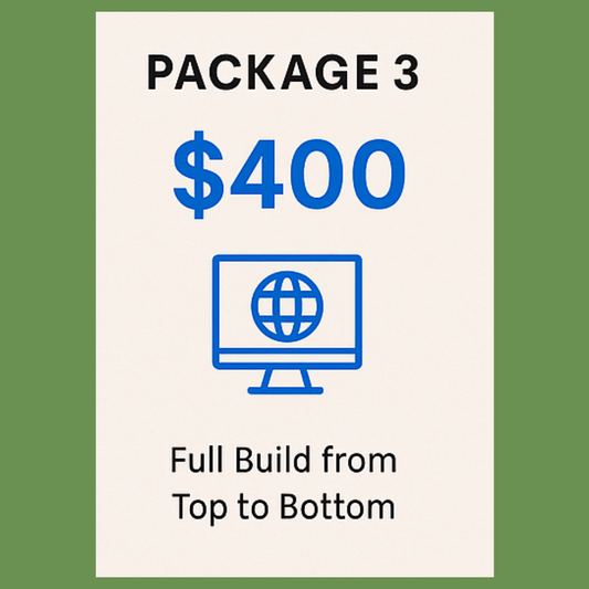 Website Package 3 – Full Build + Logo + Maintenance